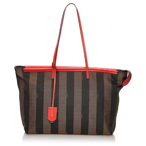 fendi pequin red|Fendi pequin tote bags.